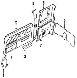 Mazda B2600 Left Armrest | Mazda OEM Part Number UB40-69-390-09