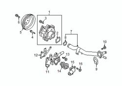 Mazda CX-3  Thermostat hsng gasket | Mazda OEM Part Number PE01-15-169