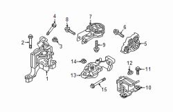 Mazda CX-3  Rear mount nut | Mazda OEM Part Number 9YB0-41-241