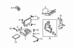 Mazda CX-3  Amplifier rear bracket | Mazda OEM Part Number D09W-66-9B0B