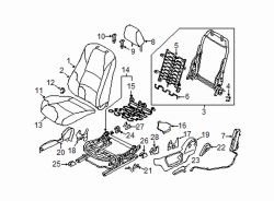 Mazda CX-3 Left Cushion cover retainer clip | Mazda OEM Part Number 0824-88-049