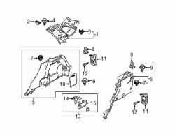 Mazda CX-3 Left Hook screw | Mazda OEM Part Number 9946-60-616