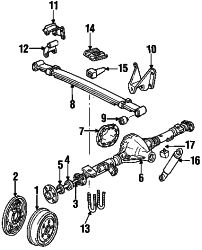 Mazda B4000 Right Spring shackle | Mazda OEM Part Number ZZM0-28-144