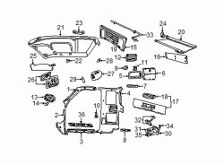 Mazda B4000 Right Speaker grille | Mazda OEM Part Number 1F70-66-980-30