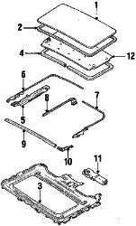 Mazda RX-7 Right Air deflector link | Mazda OEM Part Number FB03-69-846B