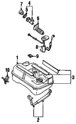 Mazda RX-7  Filler neck | Mazda OEM Part Number FB01-42-210B