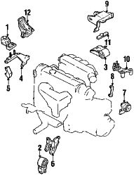 Mazda 626  Rear mount | Mazda OEM Part Number GJ23-39-070C