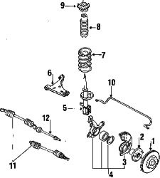 Mazda 626 Right Hub | Mazda OEM Part Number GJ51-33-060A