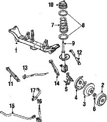 Mazda 626 Left Ft lateral rod | Mazda OEM Part Number G211-28-630B