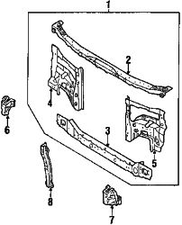 Mazda MX-6  Center support | Mazda OEM Part Number GJ21-56-220B