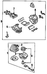 Mazda 323  Fan & motor | Mazda OEM Part Number BR70-61-B10