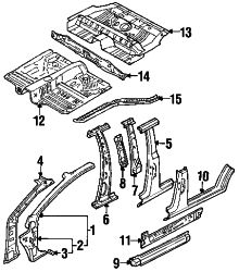 Mazda Protege Right Outer rocker pnl | Mazda OEM Part Number B455-70-270B