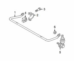 Mazda 3 Right Stabilizer bar bushing | Mazda OEM Part Number BP4K-28-156E