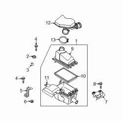 Mazda CX-9  Air hose | Mazda OEM Part Number CY01-13-220B