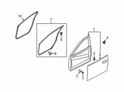 Mazda 6 Right Door shell protector | Mazda OEM Part Number GHP9-72-864