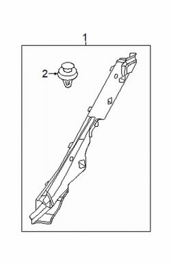 Mazda 6 Right Qtr pillar trim fastener | Mazda OEM Part Number GE4T-68-865A