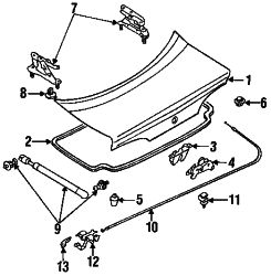 Mazda MX-6  Hole plug | Mazda OEM Part Number B499-62-868