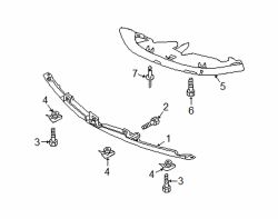 Mazda RX-8  Spoiler center lower bolt | Mazda OEM Part Number 9CF6-00-516B