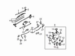 Mazda RX-8  Washer pump | Mazda OEM Part Number FE01-67-482