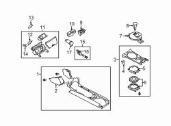 Mazda RX-8  Console assy | Mazda OEM Part Number F189-64-320A-02