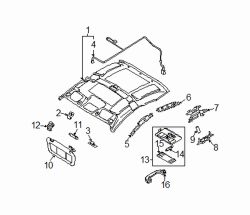 Mazda RX-8  Headliner clip | Mazda OEM Part Number F151-68-0C0A