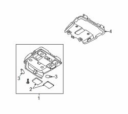 Mazda RX-8 Left Map lamp lens | Mazda OEM Part Number GJ6E-69-973