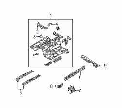 Mazda RX-8 Left Inner sill | Mazda OEM Part Number F151-54-95ZA