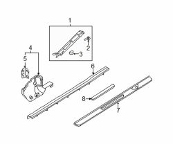 Mazda RX-8 Left Wndshld plr trim | Mazda OEM Part Number F152-68-170D-77