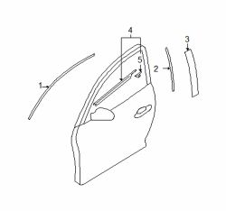 Mazda RX-8 Right Black out tape | Mazda OEM Part Number F151-50-8V5D-00