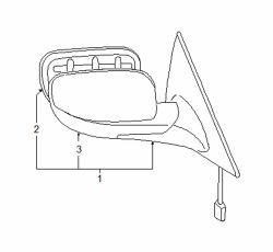 Mazda RX-8 Right Mirror assy | Mazda OEM Part Number FE01-69-120G-59