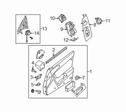 Mazda RX-8 Right Case fastener | Mazda OEM Part Number GJ6A-68-AB1