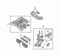 Mazda RX-8 Right Bracket | Mazda OEM Part Number F151-53-89XA