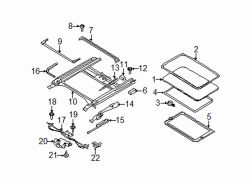 Mazda 5 Right Weatherstrip screw | Mazda OEM Part Number F153-69-9W6A