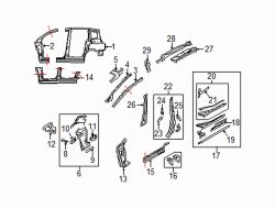 Mazda 5 Right Inner hinge plr | Mazda OEM Part Number CC29-70-230F