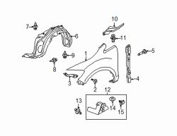 Mazda CX-7 Left Lower molding | Mazda OEM Part Number EG21-51-PP0C