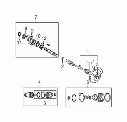 Mazda CX-7  Dust cover | Mazda OEM Part Number GA50-25-746