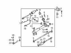 Mazda CX-7 Right Outer tie rod nut | Mazda OEM Part Number 9992-11-400