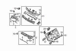 Mazda CX-7 Left Gusset | Mazda OEM Part Number L206-71-065A