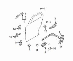 Mazda CX-7 Left Striker | Mazda OEM Part Number L206-58-361A