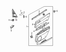 Mazda CX-7 Right Trim panel | Mazda OEM Part Number EH44-68-D41-34