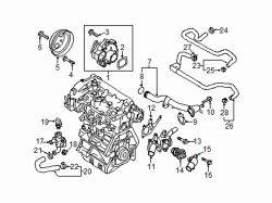 Mazda CX-5  Thermostat hsng gasket | Mazda OEM Part Number PE01-15-169