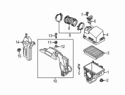 Mazda CX-5  Air duct spacer | Mazda OEM Part Number PE09-13-329