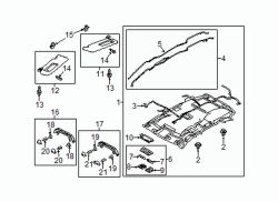 Mazda CX-5 Left Sunvisor | Mazda OEM Part Number KF68-69-320E-75