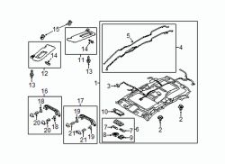 Mazda CX-5 Left Sunvisor | Mazda OEM Part Number KE40-69-320E-75