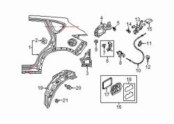 Mazda CX-5  Opener cable clip | Mazda OEM Part Number H260-67-054