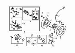 Mazda CX-5 Left Caliper mount | Mazda OEM Part Number KAY0-26-29X