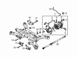 Mazda CX-5 Left Front mount | Mazda OEM Part Number KD35-28-68YA