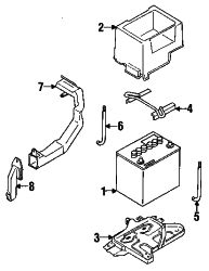 Mazda MX-3  Hold down | Mazda OEM Part Number B465-56-03XA