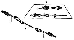 Mazda Protege  AXLE ASSY | Mazda OEM Part Number FS17-25-600R-0F