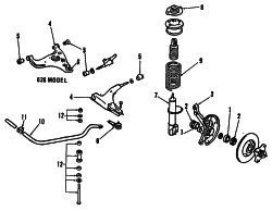 Mazda 626  LOWER CONTROL ARM | Mazda OEM Part Number GJ22-34-300B